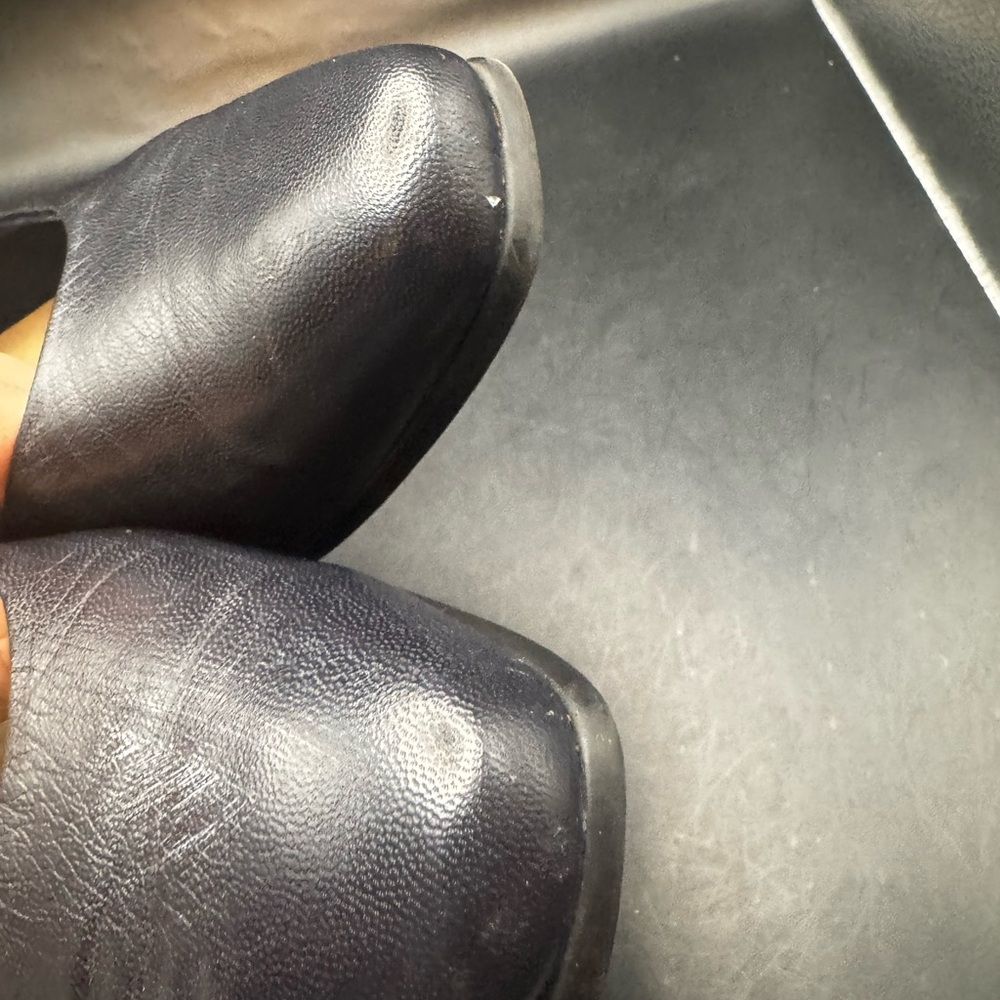 EASY SPIRIT VINTAGE Leather Black Women’s Pumps, Size 11 With Block Heel EUC - Picture 5 of 14